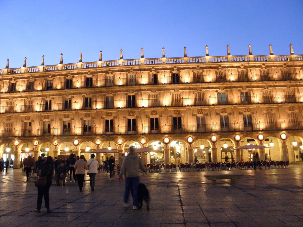 Salamanca- Plaza Mayor with Lights